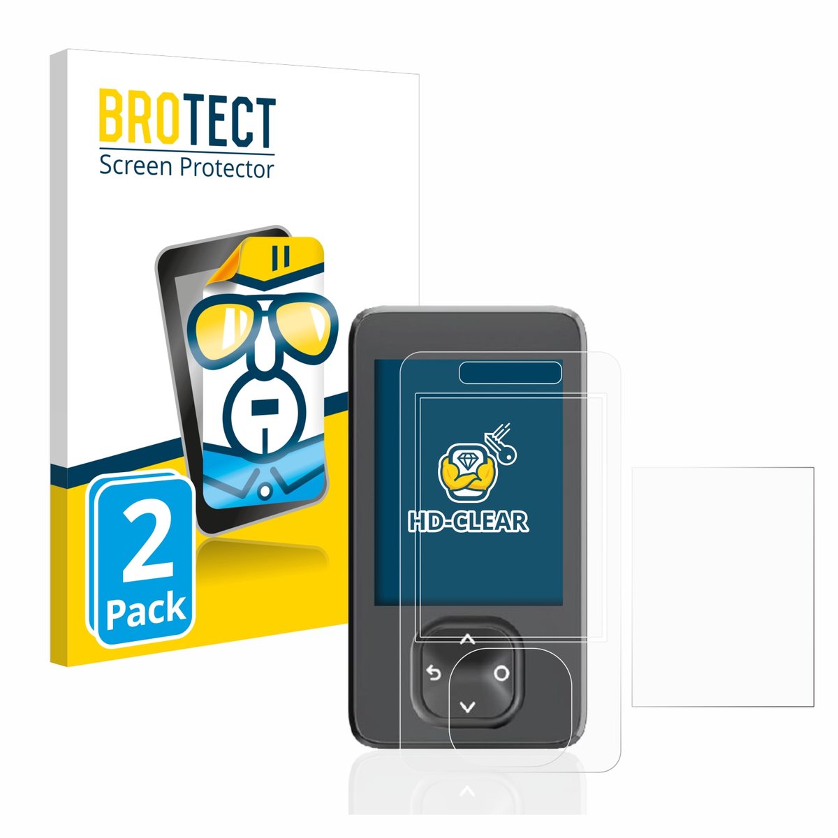 BROTECT - Screenprotector voor Dexcom G7 CGM - Folie Beschermfolie transparant 2 Stuks