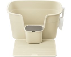 Feandrea PPT003L01 - Kattenbak Extra Groot - Voor Meerdere Katten - Met Hoge Zijkanten en Accessoires