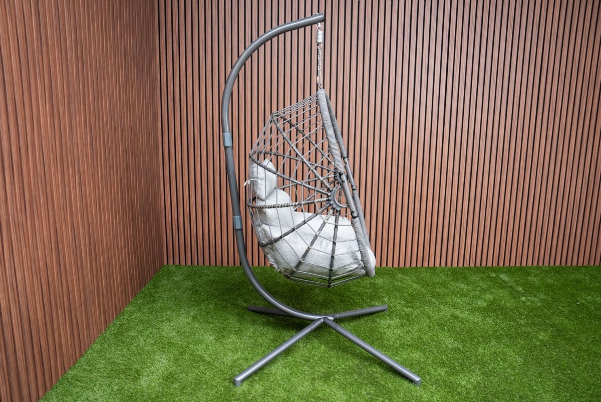 Sens-Line Lisa hangstoel - Metaal - 103cm - Zwart