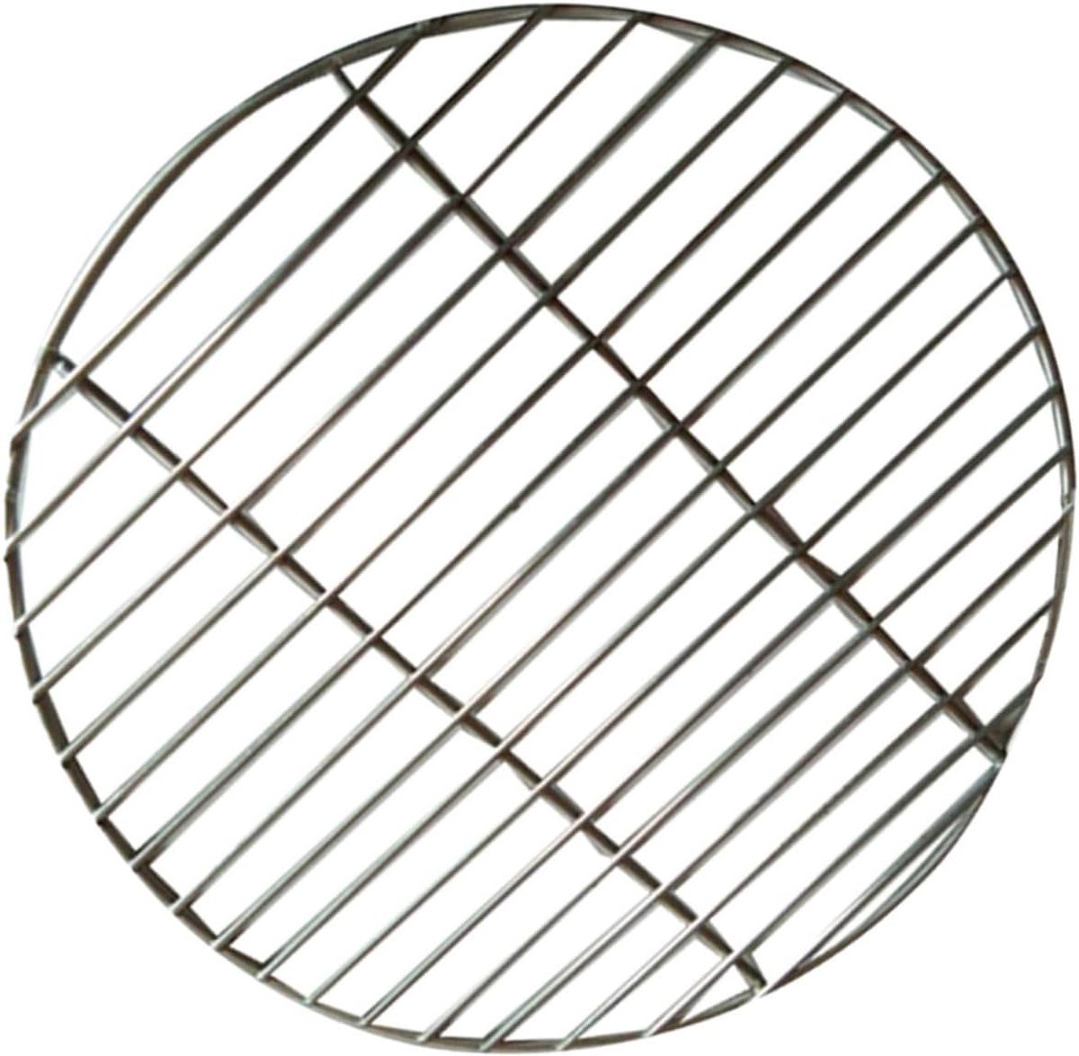 Grill Rooster - BBQ Gaas - Buiten Koken - Roestvrij Staal - 26cm Rond - Zilver