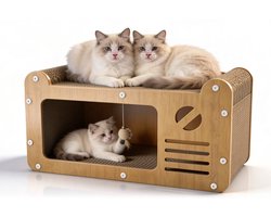 Vacht Vreugde Krabplank Kat – Krabkarton & Krabmeubel – 51x25x27 cm