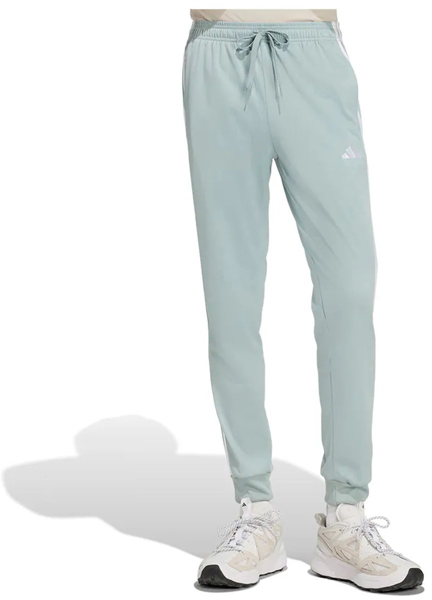 Adidas 3 Stripes Tricot Regular Tapered Trainingsbroek S Regular Man Wit