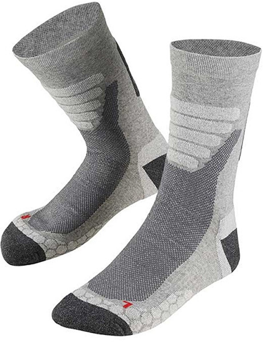 Xtreme Sockswear Wandelsokken 2 Paar – Wandel Sokken Unisex – Katoen met Coolmax – Multi Grijs