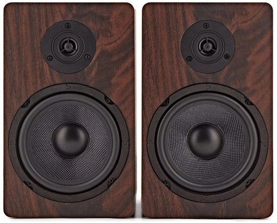 AVCOM 6 boekenplank luidspeakerpaar, walnoot van Merkloos — afbeelding 4