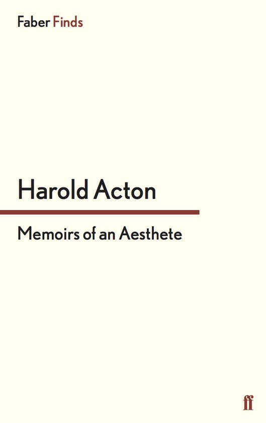 Memoirs of an Aesthete - cover