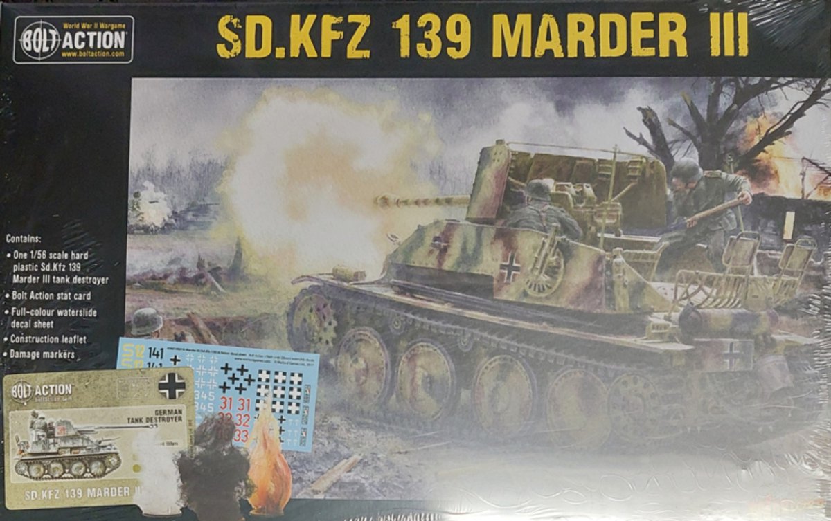 SD.KFZ 139 Marder III (bolt action nieuw)