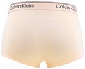 Lichtroze Calvin Klein trunk met beige gestreepte tailleband.