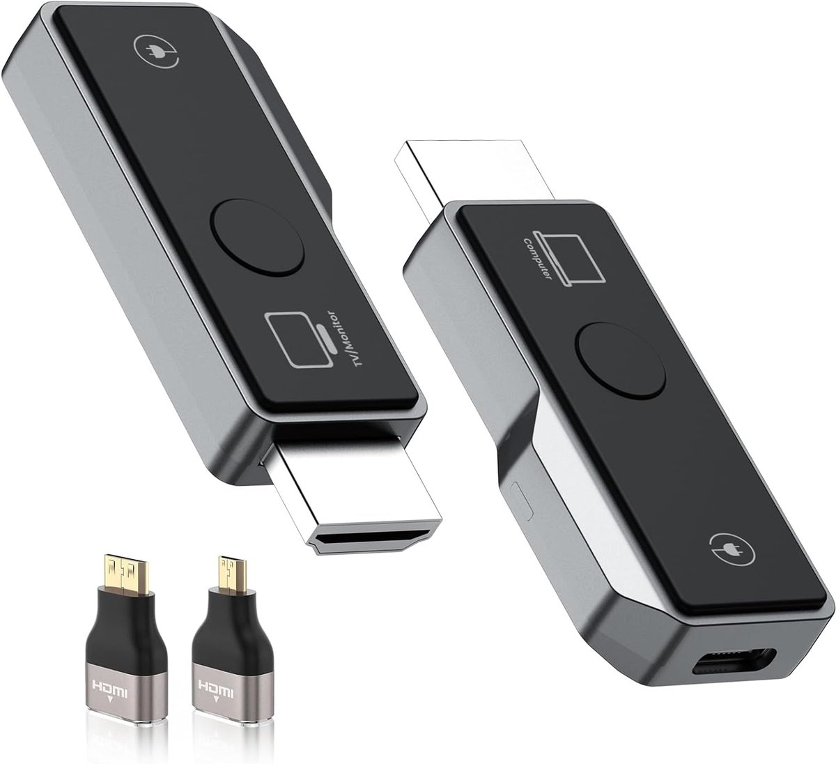 Draadloze HDMI Extender - Video Audio Zender - Streamen Naar TV - Plug En Play - Compact Formaat - Zwart