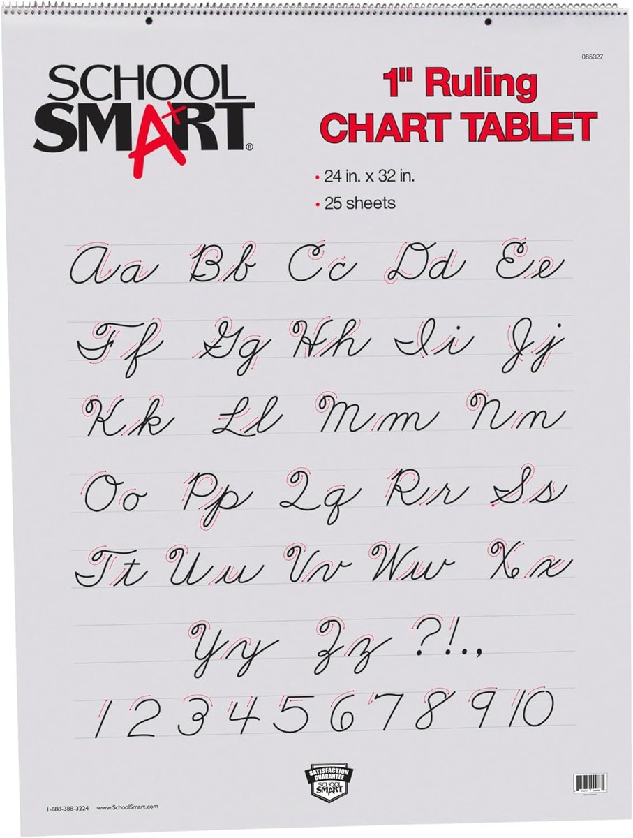 Grafiek Tablet - Tekentablet Papier - Onderwijs Tekenen - 1 Inch Regel - 24 x 32 Inch - Wit