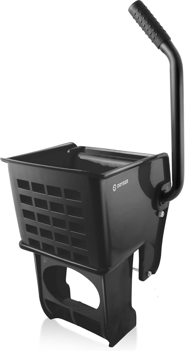 Mop Wringer - Pers Hulpstuk - Emmer Systeem - Universele Pasvorm - 24.8 x 23.8 x 19 cm - Zwart