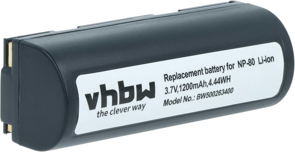 Camera Batterij - Reserve Accu - Fotografie - Li-ion Technologie - 1800 mAh 3.7V
