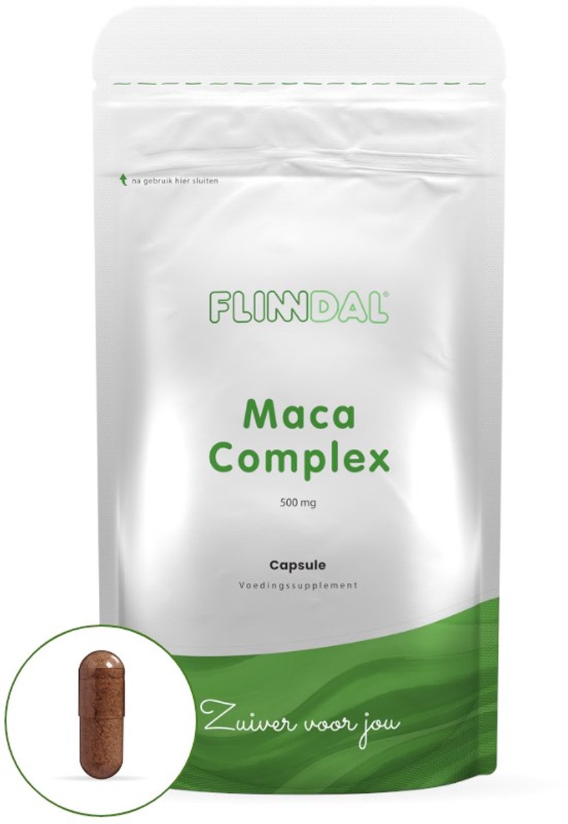 Flinndal Maca Complex - 3 soorten maca voor het behoud van energie, uithoudingsvermogen en libido - 30 capsules