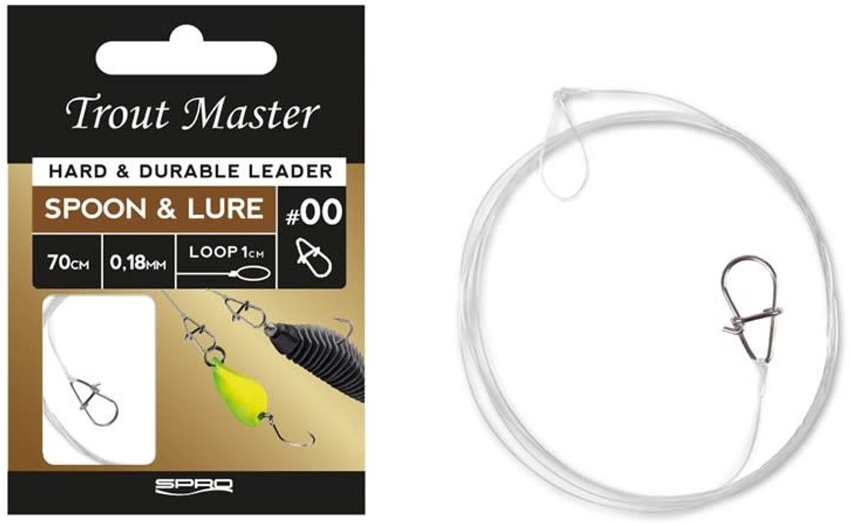Trout Master Spoon & Lure Leader 70cm - Maat : 0.23mm