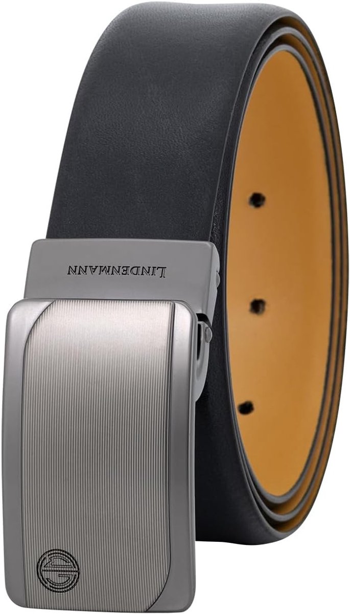 Heren Riem - Koppelriem Leer - Zakelijk & Casual - Gemaakt in Duitsland - 33 cm Breed - Zwart