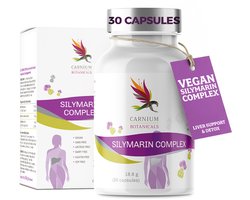 Carnium Botanicals Silymarin Complex - Leverondersteuning & Spijsvertering - Met Mariadistel, Paardenbloem & Artisjok - 30 Capsules - 30 Dagen