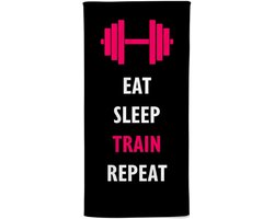 Motiverende Sporthanddoek - Handdoek met Tekst - Fitness en Sport - Dubbelzijdige Functionaliteit - 50 x 100 cm - Diverse Quotes