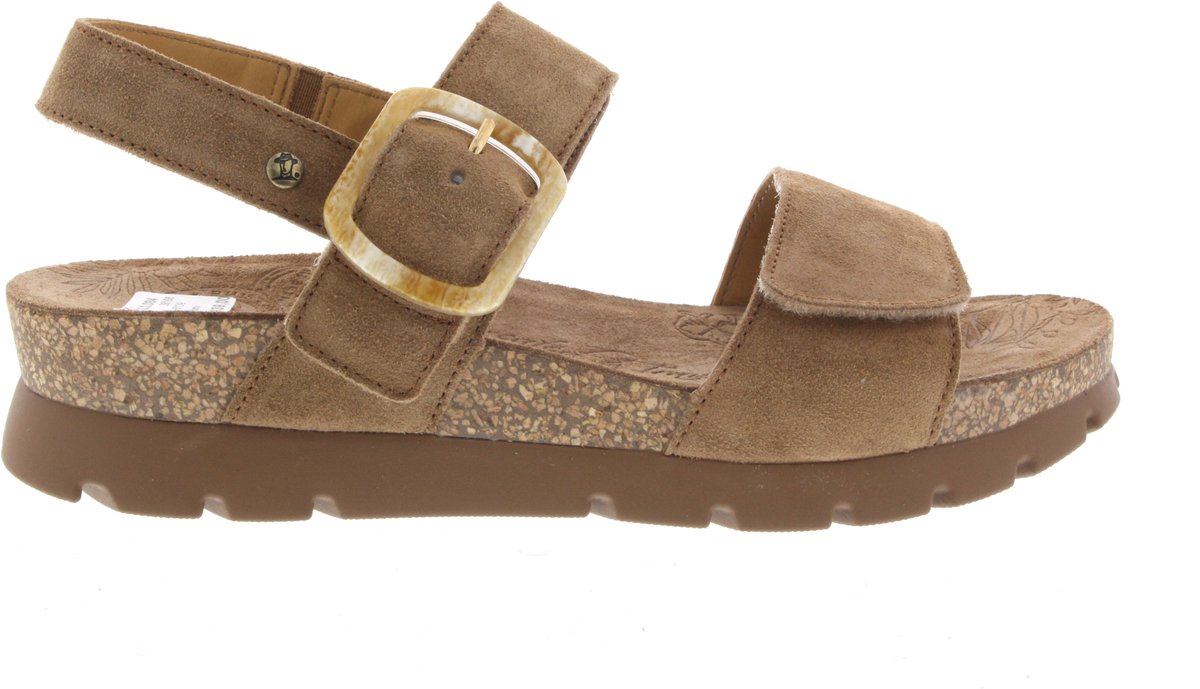 Panama Jack Sara B1 Cuero Bark Sandalen Suede Dames – 37 Beige