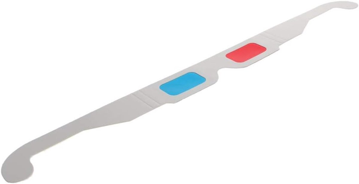3D Brillen - Anaglyph Bril - Virtuele Video - Vouwbare Pasvorm - 41x12x8 cm - Rood Blauw