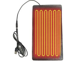 Warmtemat Reptielen - Terrarium Verwarming - Optimale Warmte - Drie Temperatuurstanden - 22 x 15 cm - Zwart