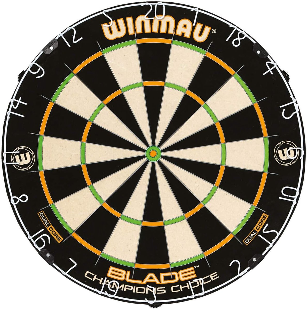 Dartbord - Trainingsbord - Hoge scores - Dubbele kern technologie - Standaard maat - Zwart
