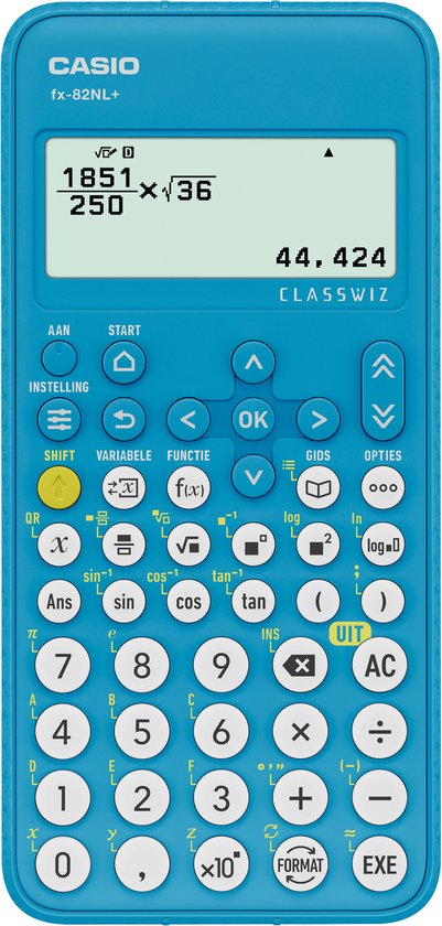 Casio fx-82NL+ rekenmachine - Wetenschappelijke rekenmachine - Voor de middelbare school