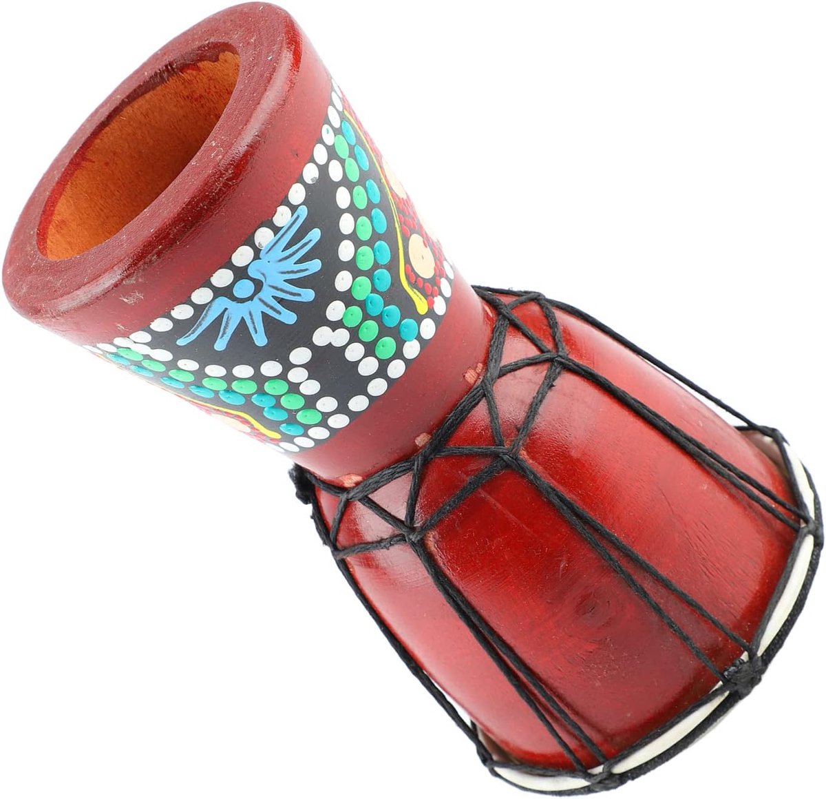 Afrikaanse Trommel - Hand Percussie Instrument - Muziek Maken - Helder Geluid - 20 cm Hoogte