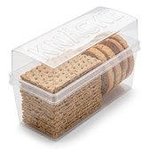 Cheqo® Cracker Bewaardoos - Crackerdoos - Knackebrod Bewaardoos - Knäckebröd Bewaardoos - Crackerbox - Vershouddoos Crackers - Bewaardoos Crackers - Bewaardoos Knäckebröd - Luchtdichte Crackerdoos