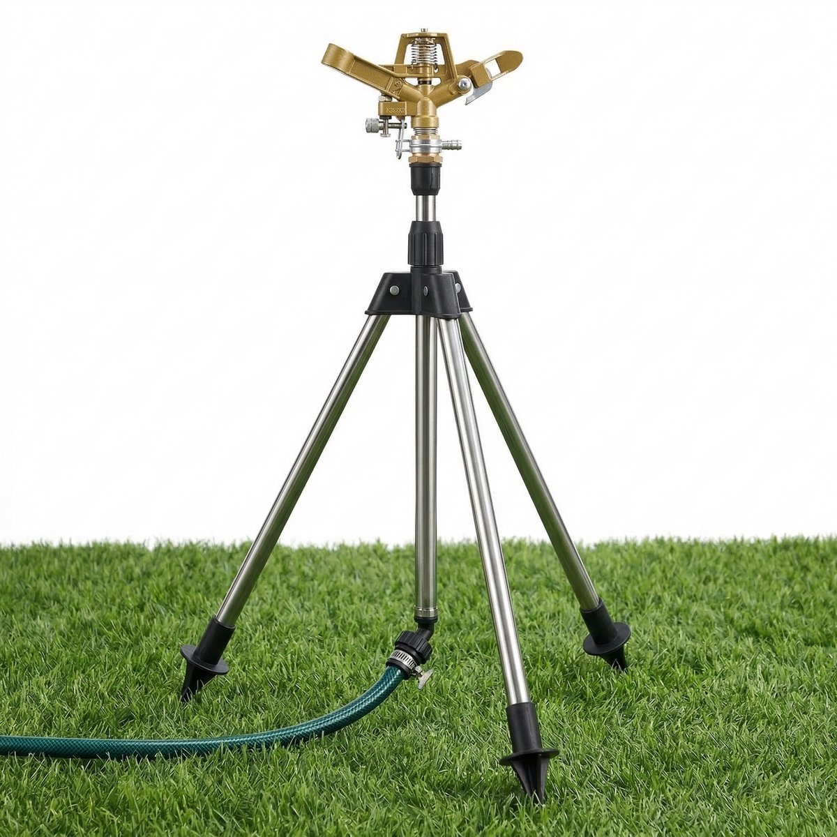 Cheqo® Zwenksproeier - Tuinsproeier - Gazonsproeier - Sproeier op Statief - Zwenksproeier op Statief - Sproeier met Driepoot - Driepoot Sproeier - Sectorsproeier - Sector Sproeier - Sprinkler