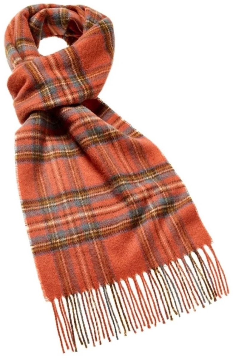 Sjaal Tartan Antique Royal Stewart - Meriono Lamswol - 25 x 190 - Bronte by Moon Scotland