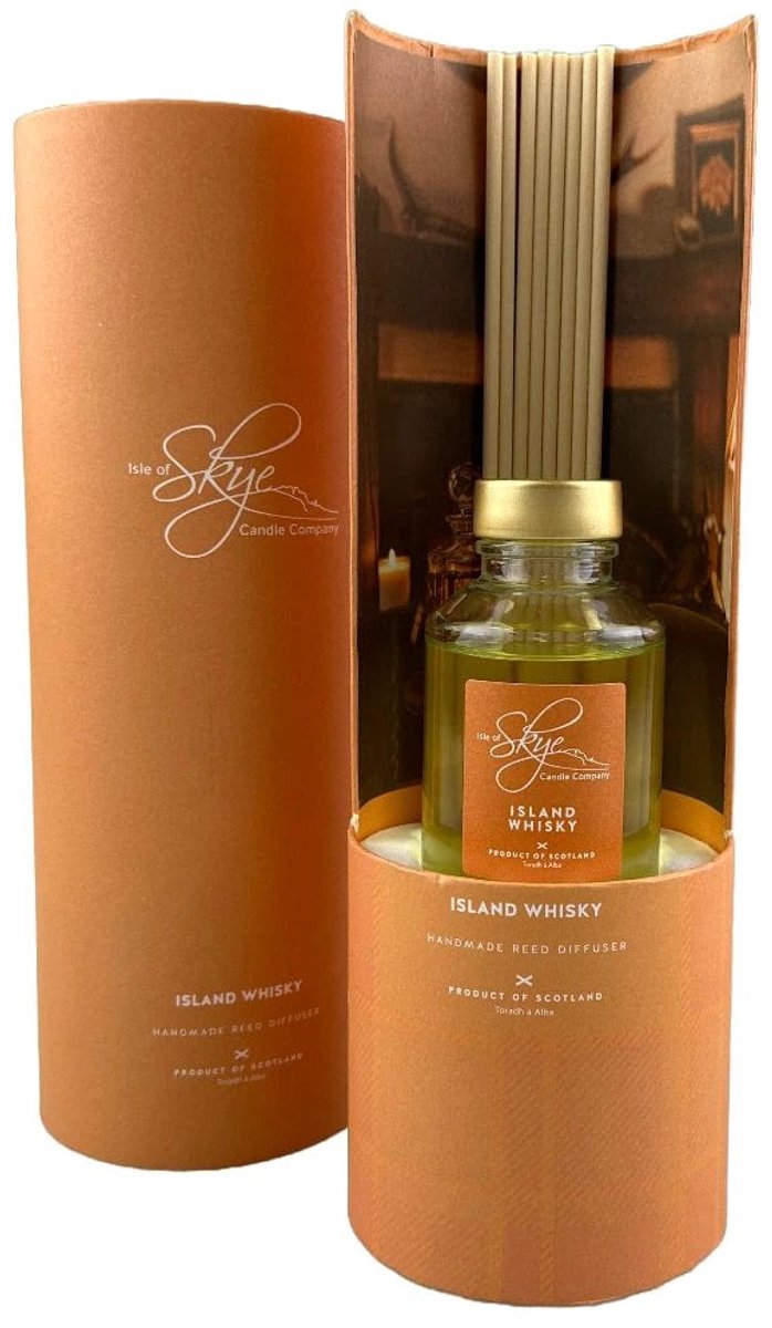 Reed Diffuser Island Whisky - 12 weken - Isle of Skye Candle