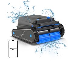 EVERCROSS BOT U8 Zwembadrobot Draadloos-Vier Reinigingsmodi-120 Minuten Vloerreiniging-Schoon Gebied tot 200m²-App Controle-110W Aandrijfmotor-Intelligente Navigatie-Zelfparkeertechnologie