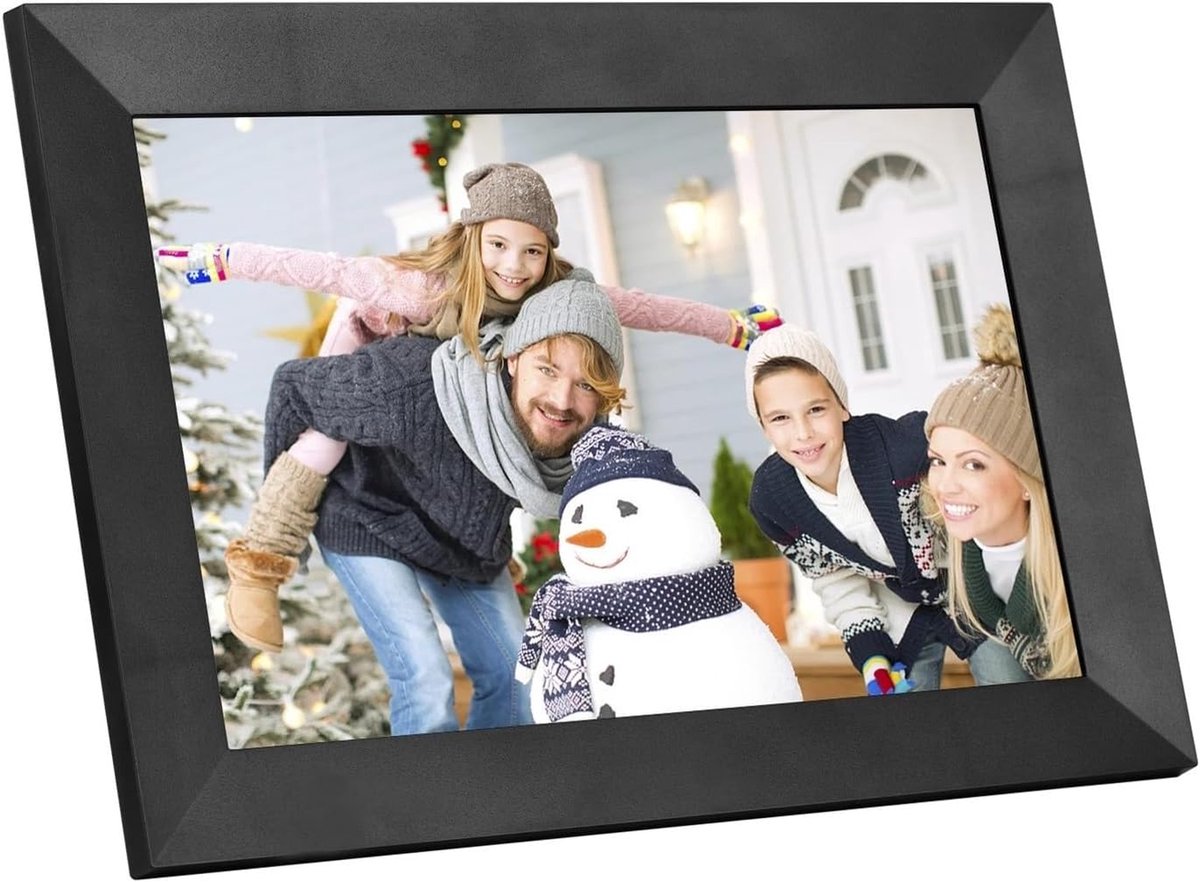 Digitale Fotolijst - Slimme WiFi Frame - Foto Video - IPS Touchscreen - 8 inch - Zwart