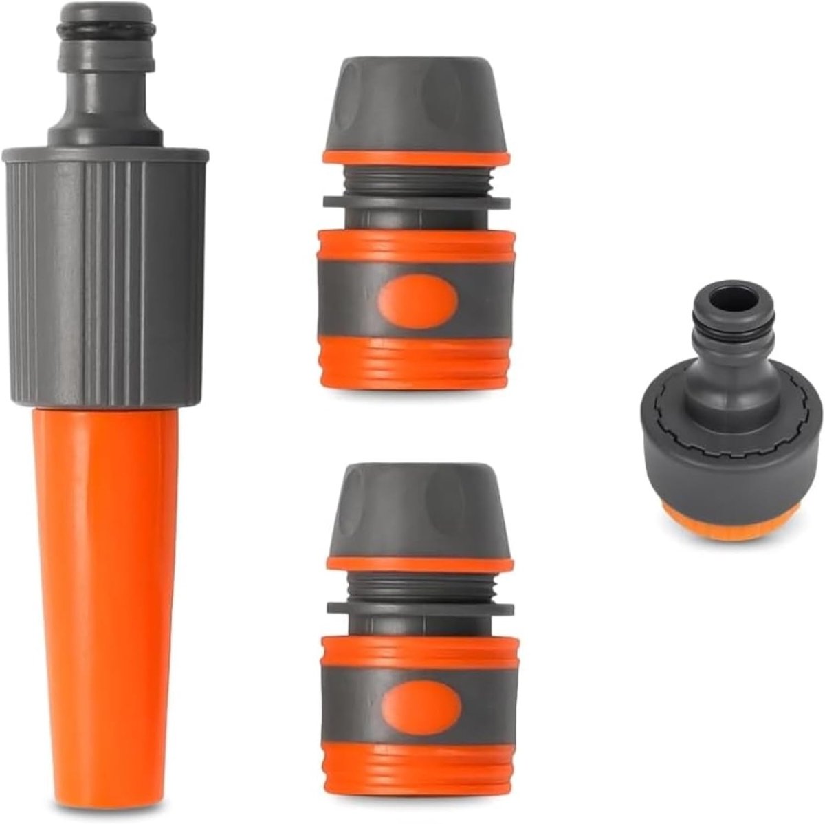 Tuinsproeier Set - Bevloeiing Accessoires - Gemakkelijk Sproeien - Standaard Kraan Compatibel - 4 Delig - Oranje
