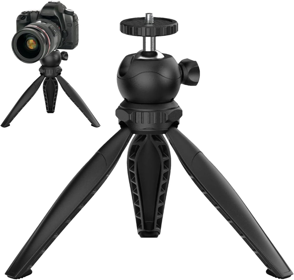 Telefoon Statief - Compacte Houder - Vloggen Opnemen - Verstelbare Basis - 20cm Hoog