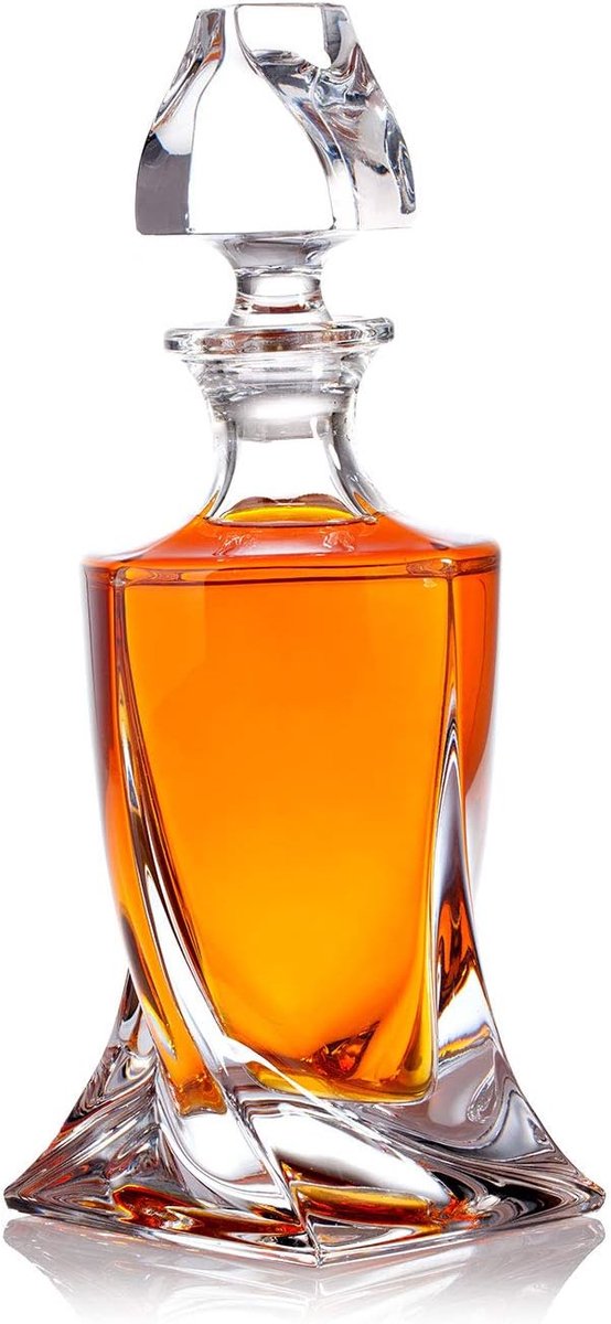 Whiskey Karaffen Set - Drank Fles - Serveren Drank - Inclusief Glazen - 800ml - Transparant