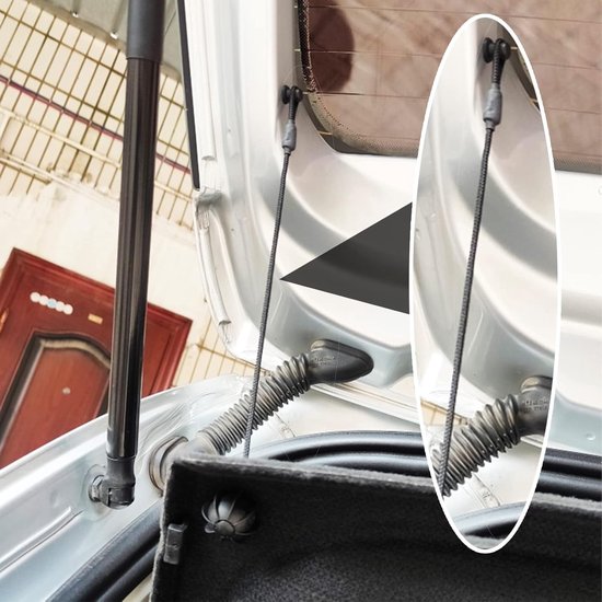 4 stuks -accessoires-auto onderdelen-bevestigingsband-bevestigingsband go pro-auto hoedenplank klem clip- Zwart - met gespen — afbeelding 3