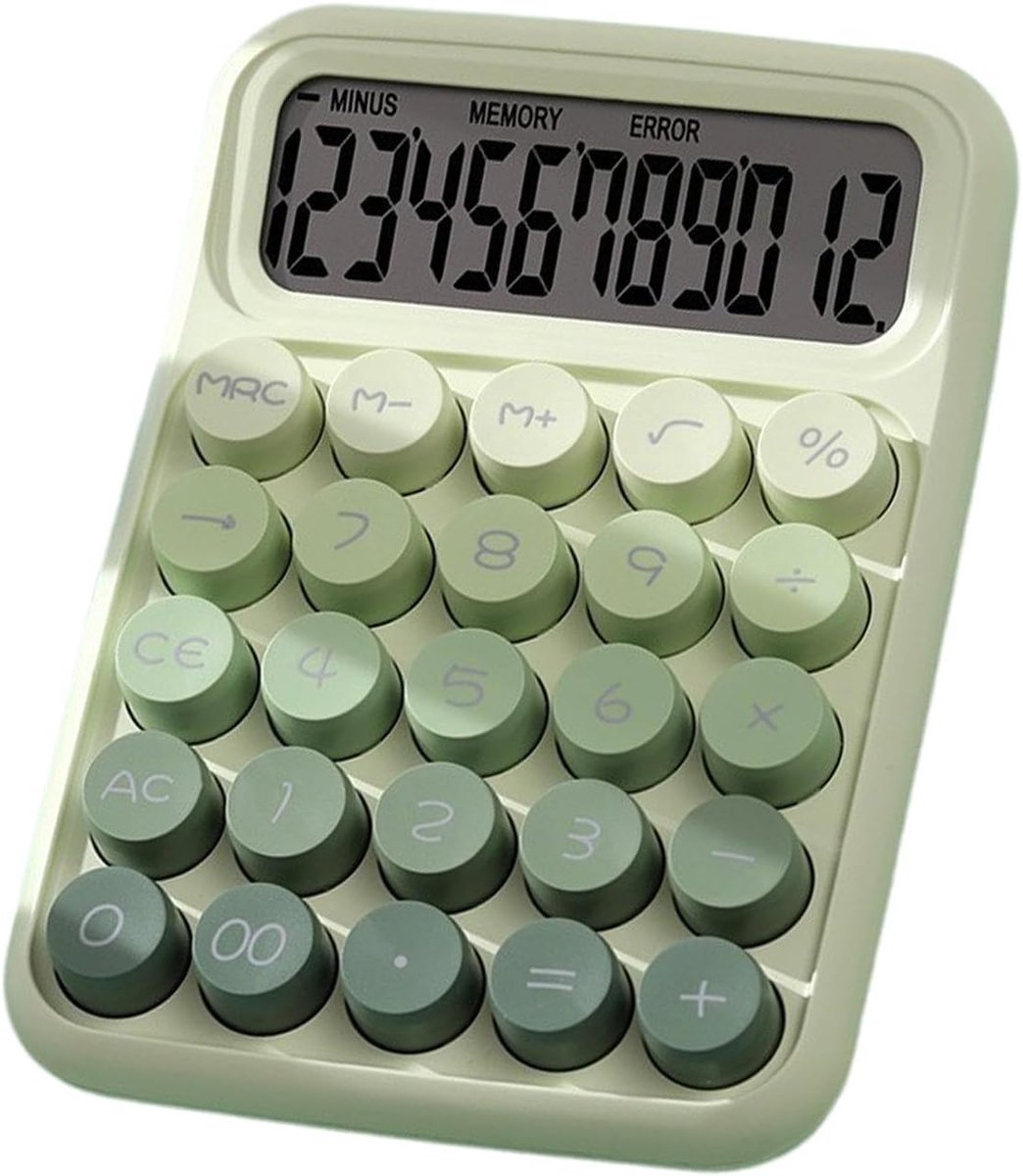 Kinder Rekenmachine - Desktop Rekenmachine - Thuis en School - Ergonomisch Ontwerp - 16 x 12 x 3 cm
