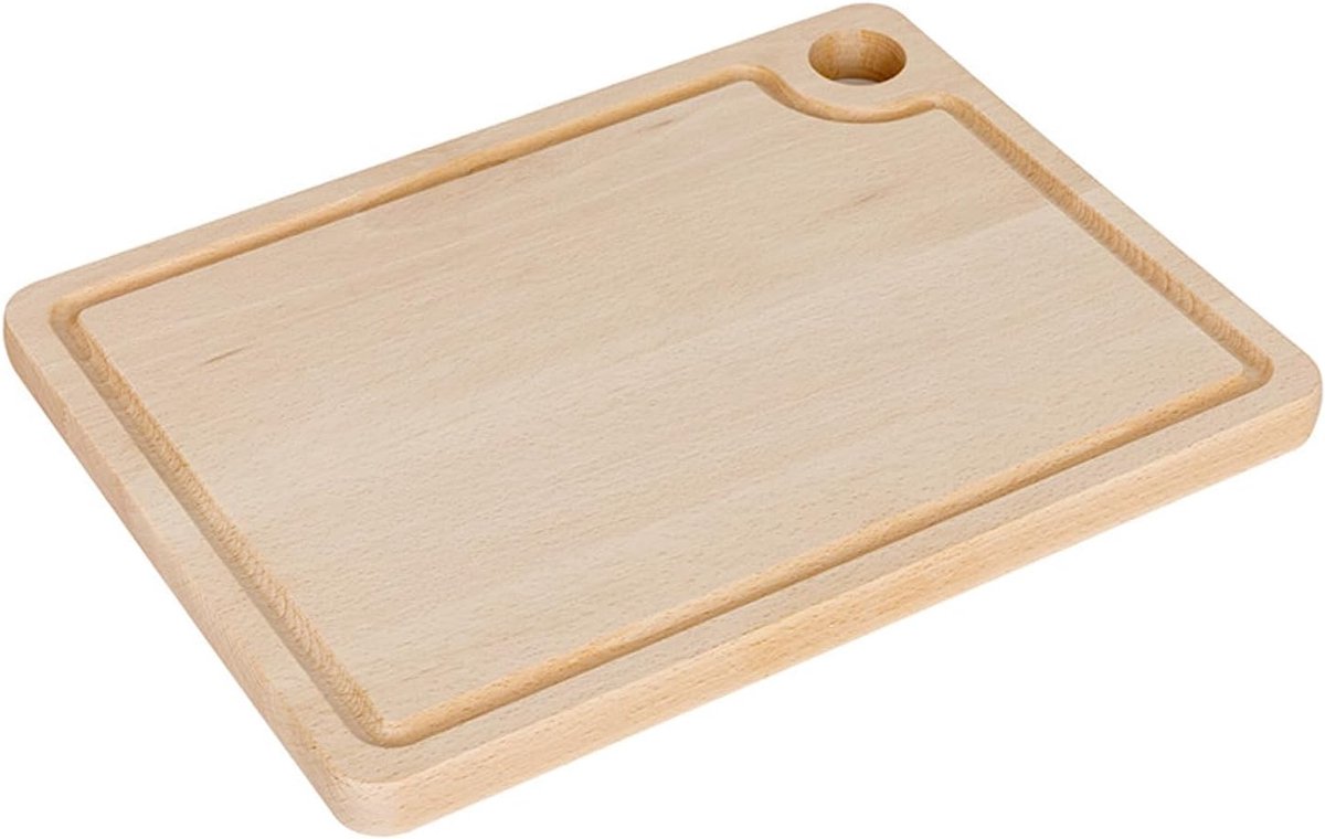 Houten Snijplank - Keukenplank Hakblok - Voedsel Bereiden - Massief Hout - 40x40x3 cm