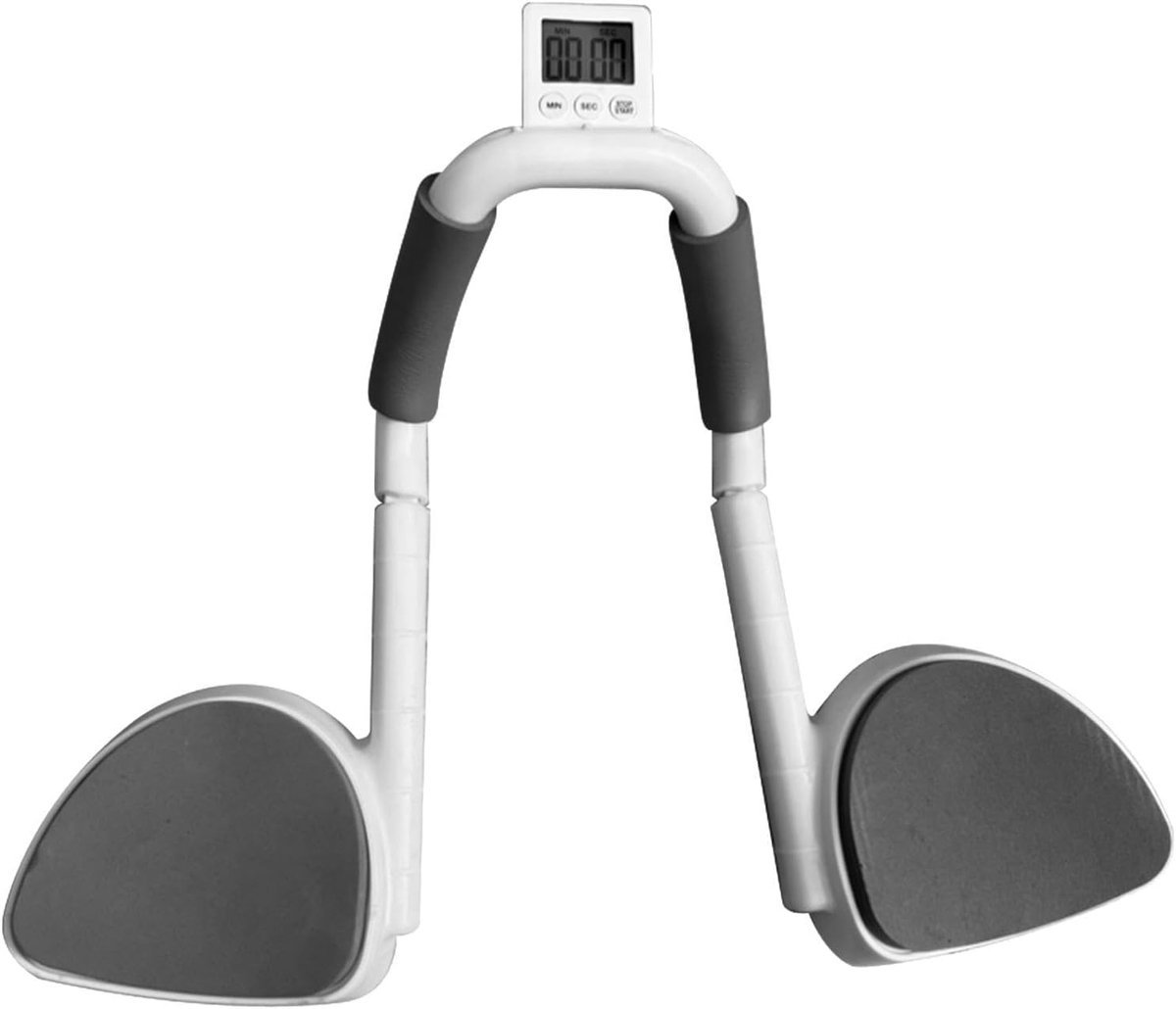 Planktrainer - Buikspiertrainer Core Trainer - Thuis Sporten - Met Timer Stabiliteit - 31x22x12cm - Grijs