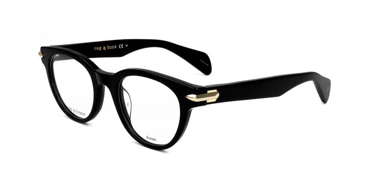 Rag & Bone RNB3003 Black 46/20/140 WOMAN Brilmonturen