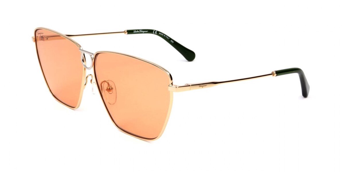 Ferragamo SF240S Yellow gold/orange 63/10/140 WOMAN Zonnebrillen