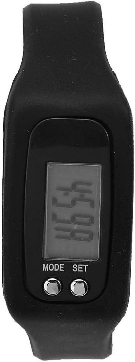 Stappenteller Armband - Fitness Tracker - Gezondheid Monitoren - Duurzaam ABS Kunststof - 2.1x1.2cm Scherm - Zwart