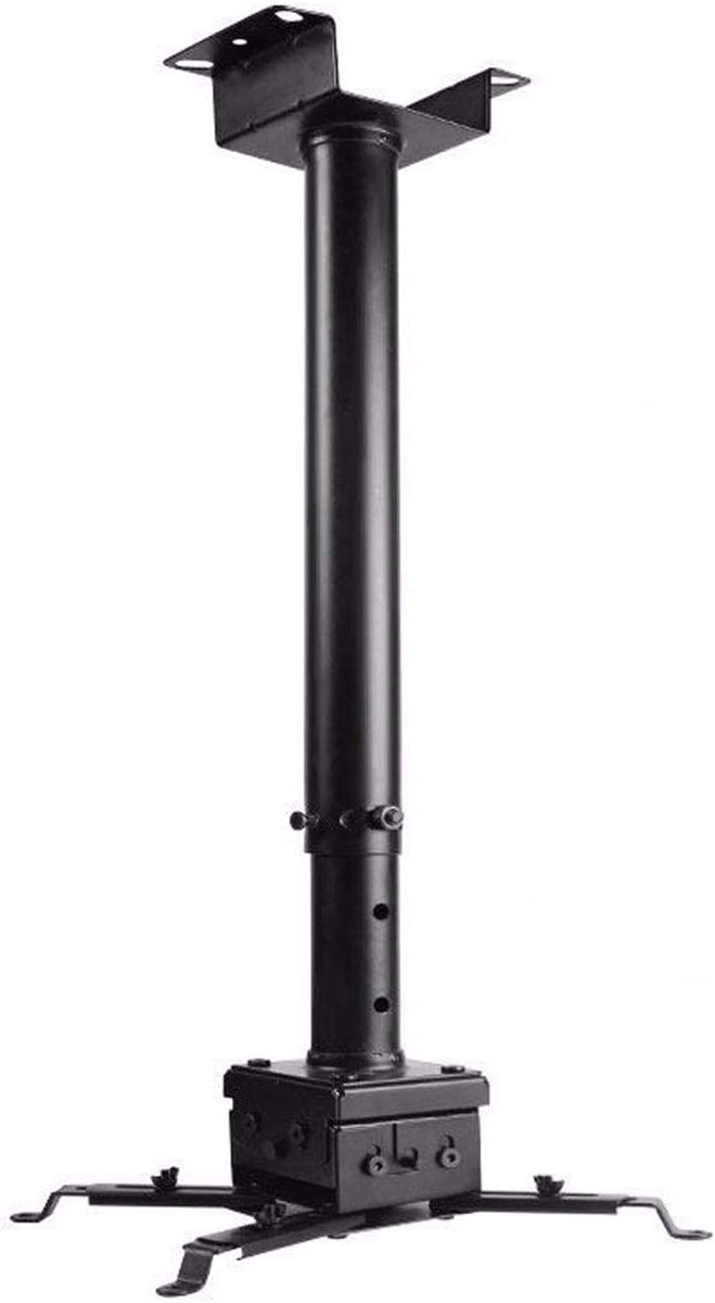 Projector Beugel - Projector Ophanging - Thuisbioscoop Inrichting - 360 Graden Draaibaar - 55-90cm Verstelbaar - Wit