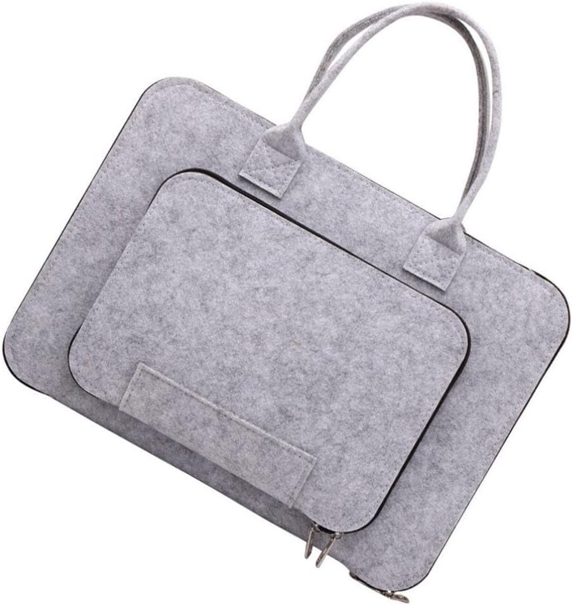 Laptoptas - Computer tas - Zakelijk transport - Waterbestendig ontwerp - 41 x 31 cm - Lichtgrijs