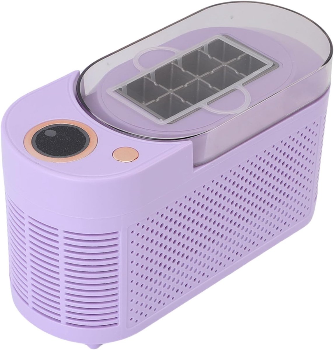 Compacte Ijsmachine - IJsblokjes Maker - Snel IJs Maken - 8 Kubusjes Per Cyclus - 120 Watt - Paars