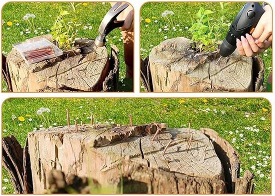 Koperen Nagels - Boomstronk Verwijderen - Tuinonderhoud - Duurzaam Massief Koper - 105 cm - Koper — afbeelding 5