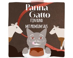 Kattenvoer Nat - Pâté voor katten - Dagelijkse voeding - Graanvrij met saus - 12 x 80g