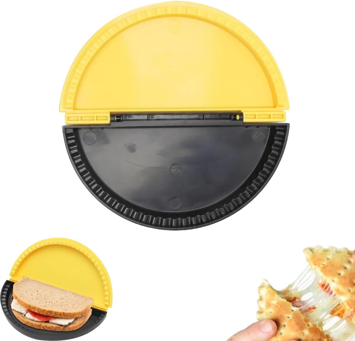 Sandwich Maker - Toast Apparaat - Ontbijt Maken - Dubbelzijdig - 20x10x3 cm