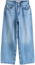 Next - Dames - Hourglass jeans met wijde broekspijpen, petite - Blauw