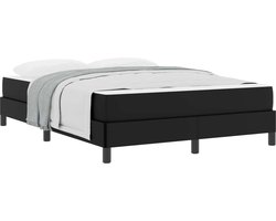 vidaXL - Bedframe - met - matras - Zwart - 140 - x - 200 - cm - Stof